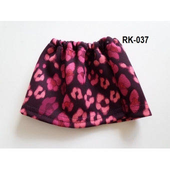 Rok bordeaux met panterprint